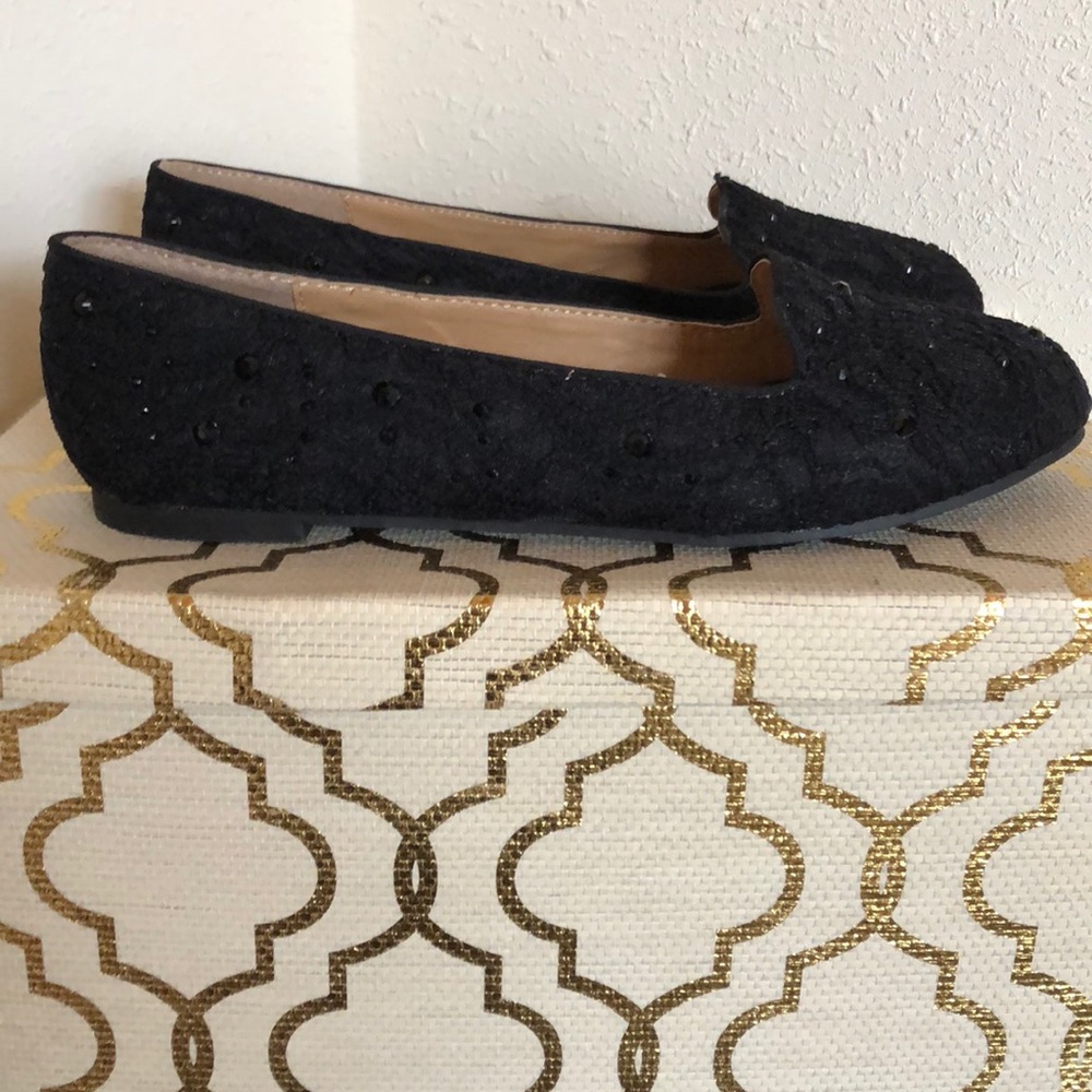 Black Emilia Jewel Loafer